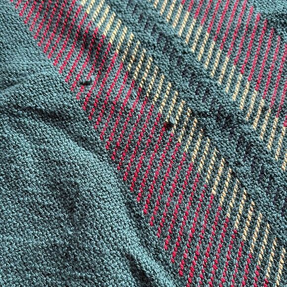 Festive Green and Gold Holiday Throw - Picture 3 of 6